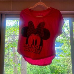 Pink Minnie crop top